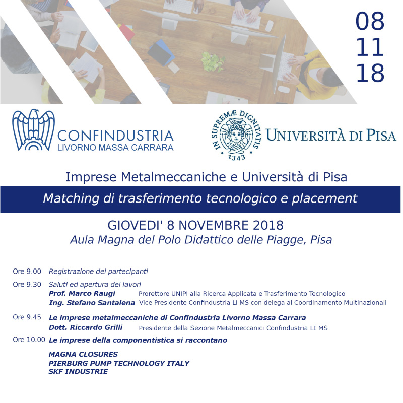 INVITO E Programma Evento UNIPI Metalmeccaci 8 11 2018