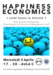 Happiness Economics 3 Aprile 2019