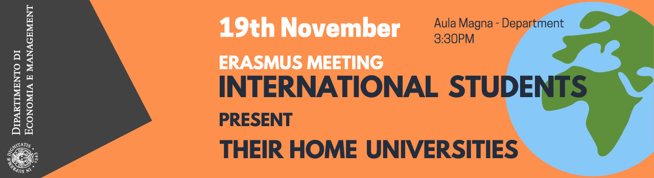 Incontro 19 Nov 2019 Erasmus Student