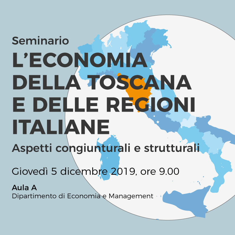 L'Economia Della Toscana E Delle Regioni Italiane 05-12-2019