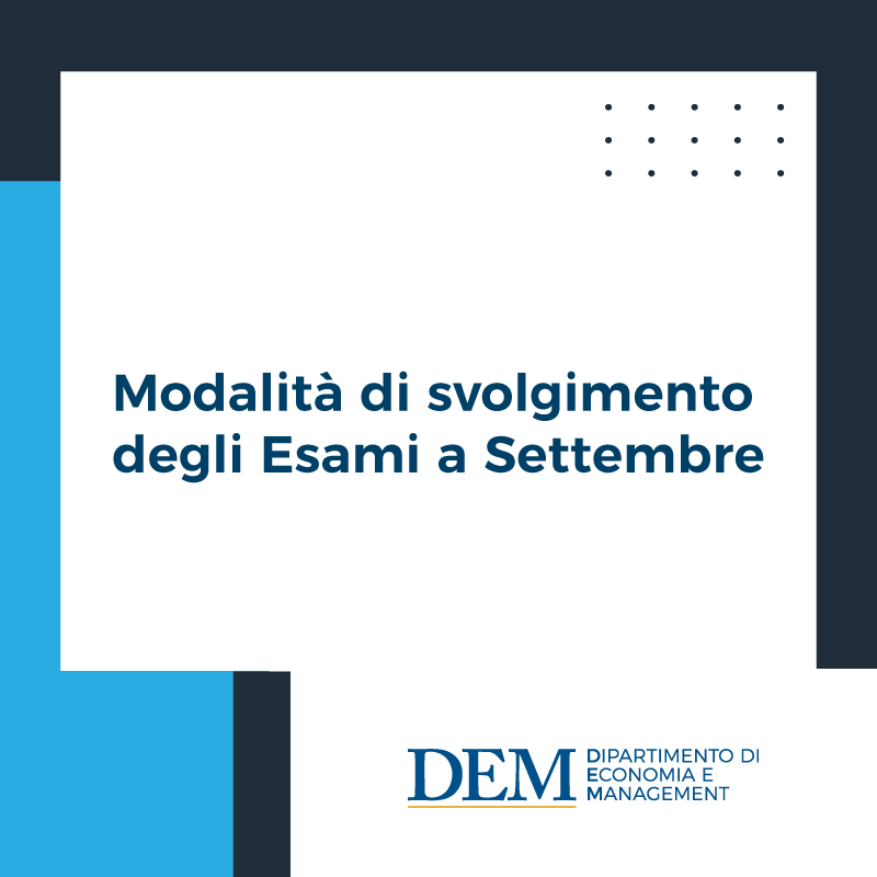 Modalita Svolgimento Esami Settembre 2021