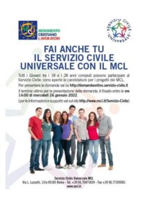 Comunicato Bando Servizio Civile Universale