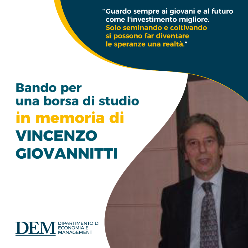 Borsa Di Studio Vincenzo Giovannitti 2022
