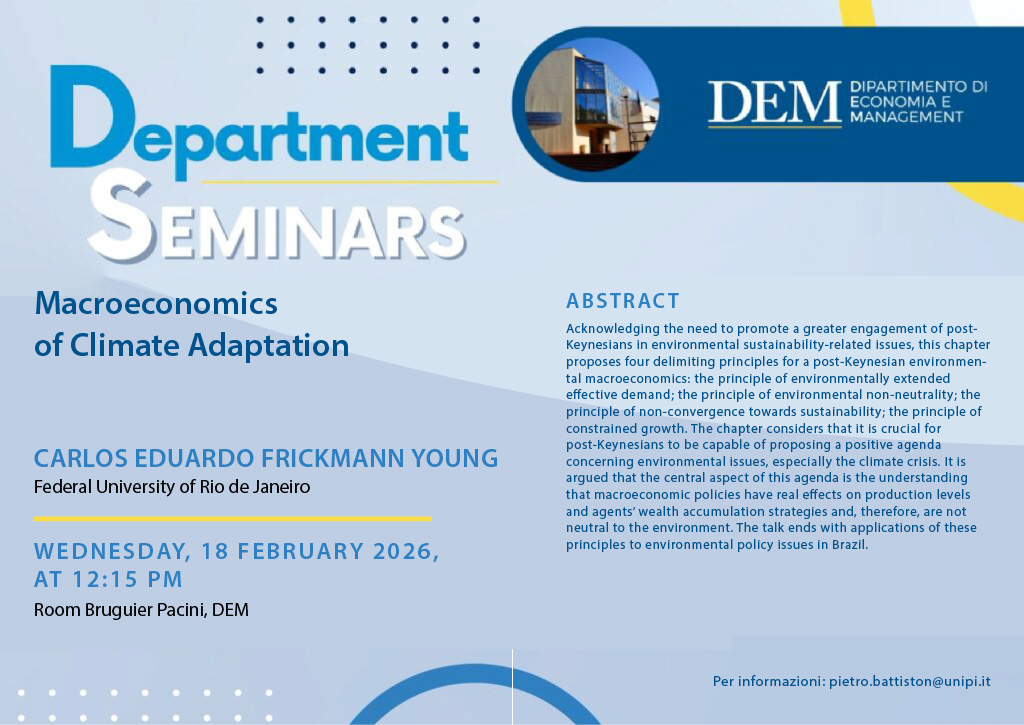DEM Seminars 18 febbraio 2026