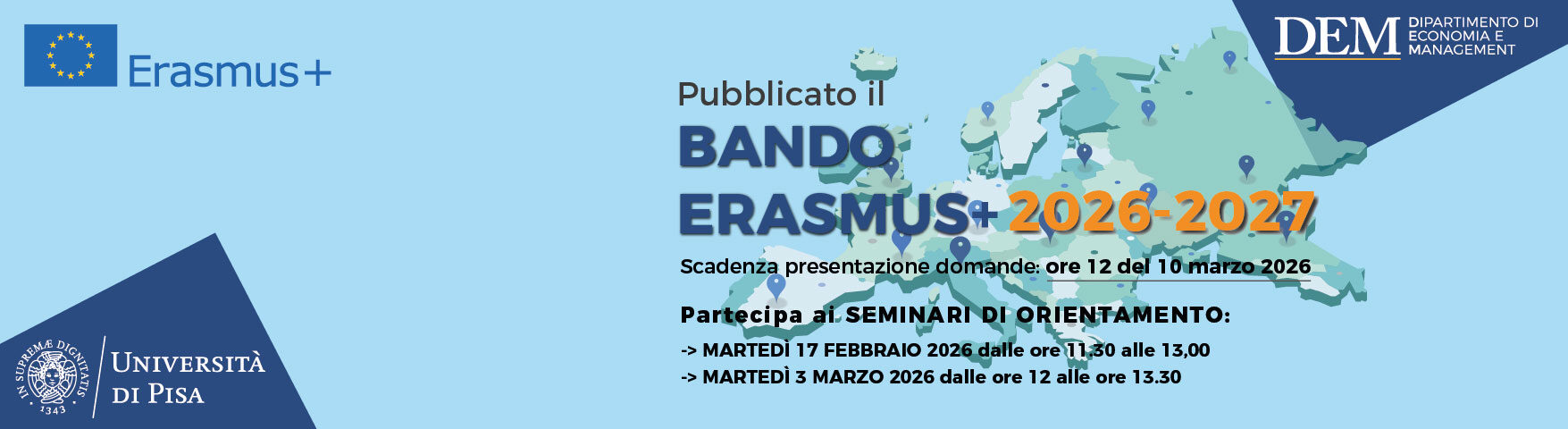 Bando Erasmus 2026/2027